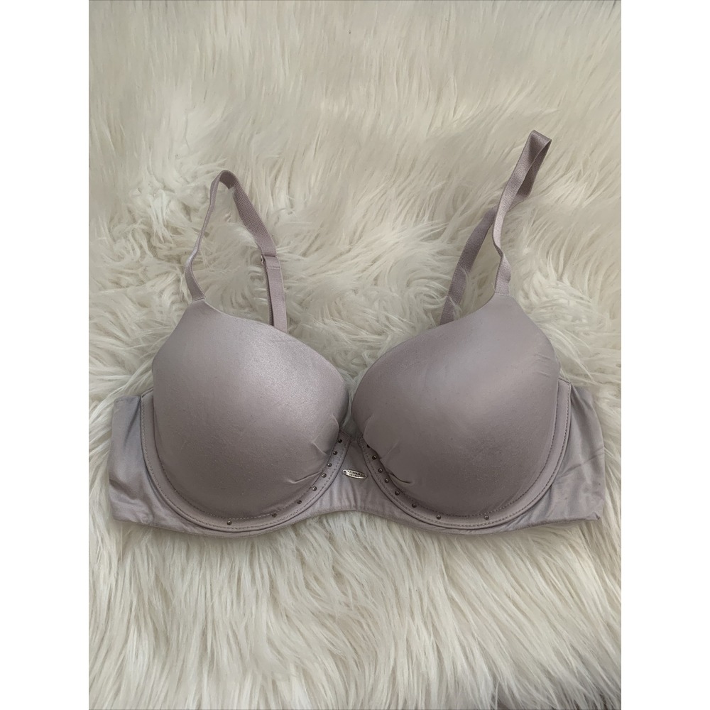victoria secret fabulous bra Lined Demi 34C Sexy Nude Color